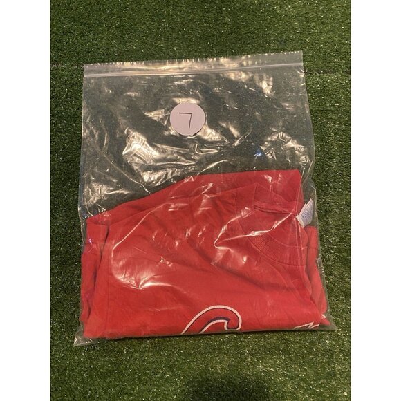 Vintage St. Louis Cardinals shirt mens large red Y2K retro script Pujols 7 - Picture 12 of 12